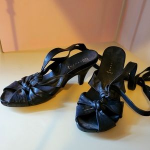 Black Strappy Logan Heels